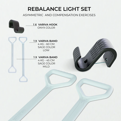 set including one variva 01 hook, one light band with 45cm length and one light band with 60cm length